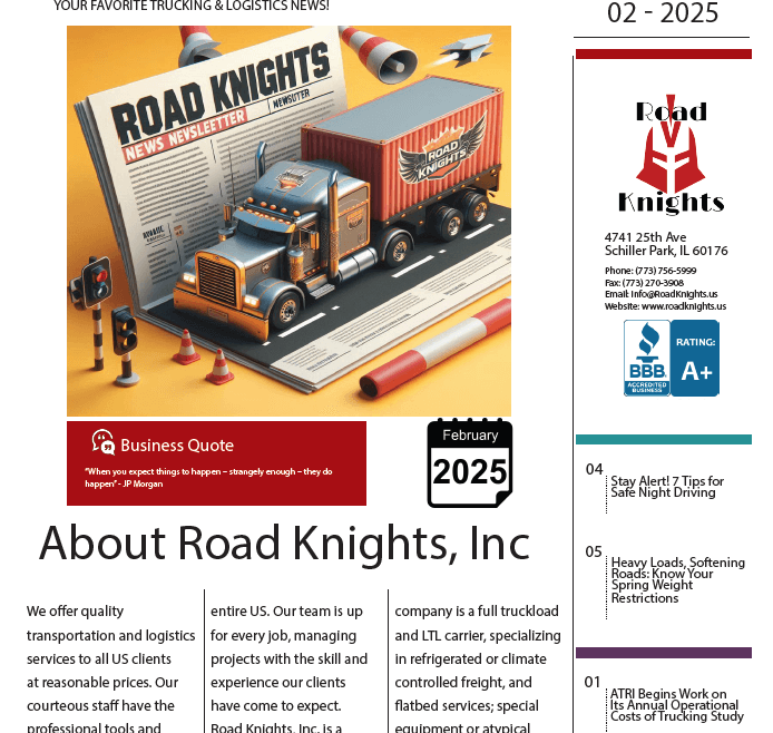 Road Knights Newsletters