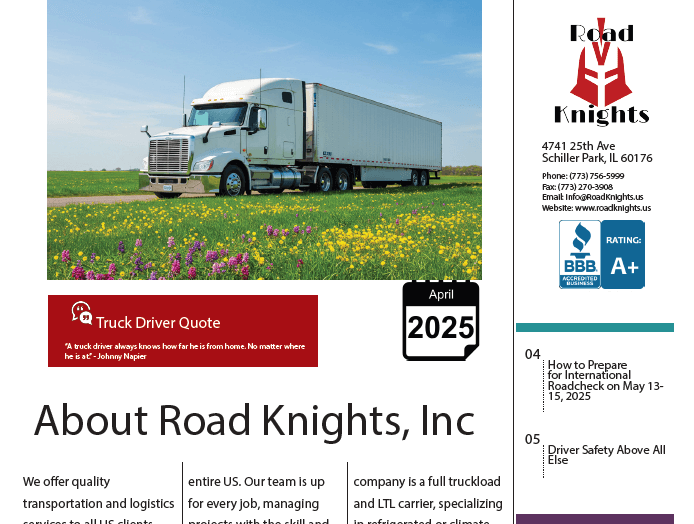 Road Knights Newsletters