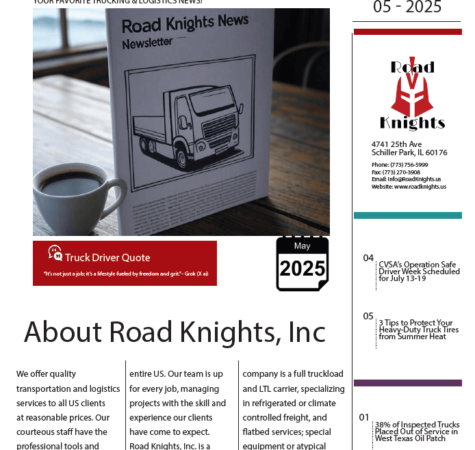 Road Knights Newsletters