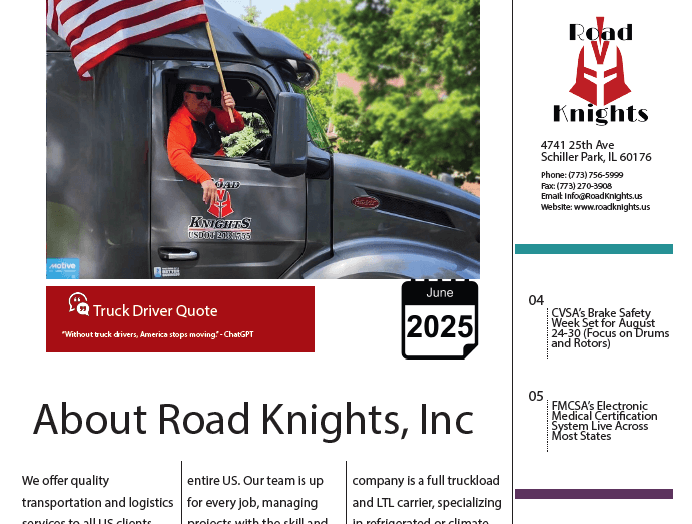 Road Knights Newsletters